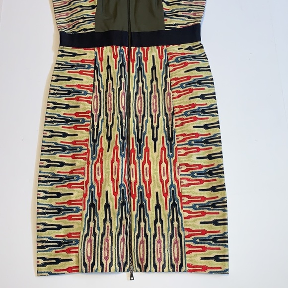 Rachel Roy Green Sleeveless Tribal Print Dress - Women’s Size 0 - Picture 5 of 8